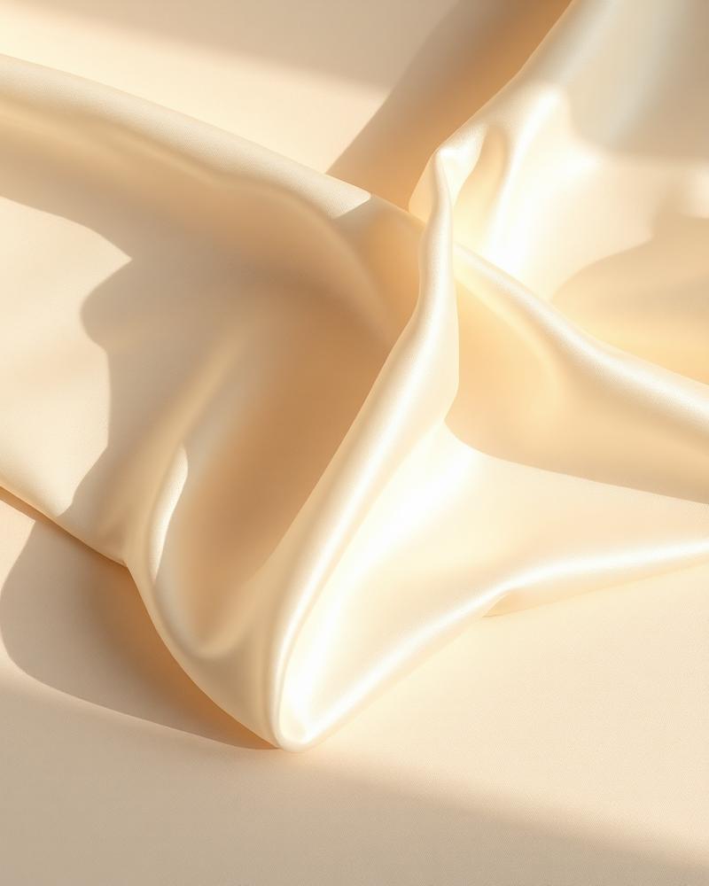 Silk fabric on loom